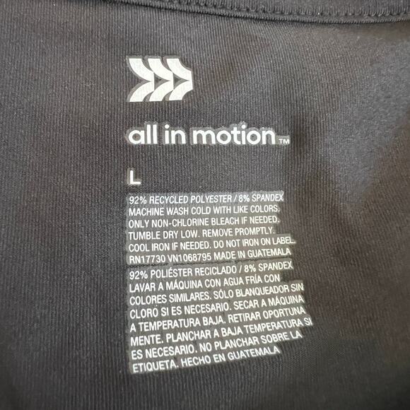 All in Motion Women's Black Crewneck Short Sleeve  T-Shirt - Size Large - NWT - Picture 2 of 8